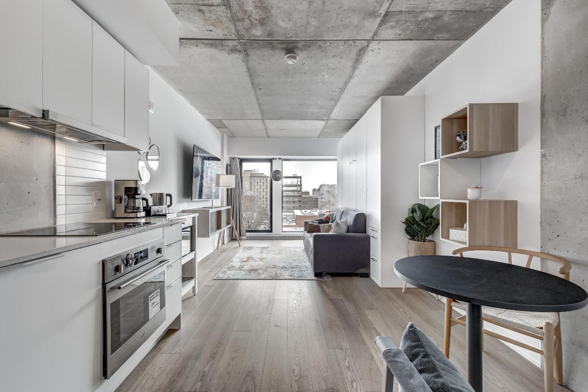 Magnifique Studio Au Centre-Ville A 5 Min A Pied De Tout Montréal Esterno foto
